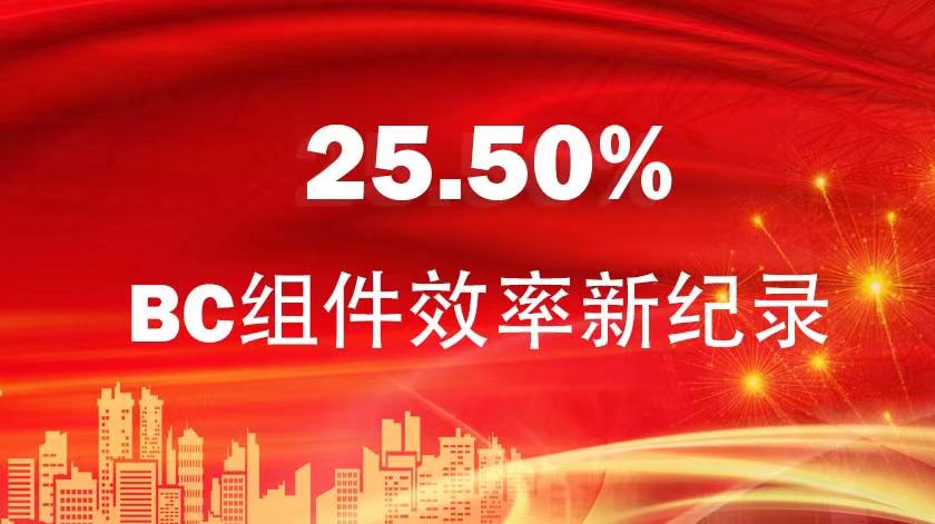 BC組件效率25.50%！金石能源混合型BC組件再創(chuàng)新紀(jì)錄